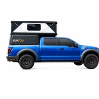 Coque de camping rigide et élégante Huntoo pour pick-up, auvent pliable aérodynamique pour Ford F-150, RAM 1500, Tundra