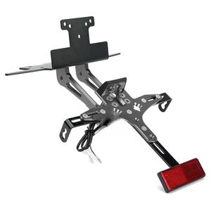 ... Marco de matrícula de cola corta de motocicleta de aluminio 6061-T6 mecanizado CNC luz de matrícula LED integrada - Product Image 4