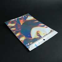 Distributeur de papier aluminium imprimé coulissant, sac Ziplock métallique givré pour cigares avec fenêtre transparente avec Cutter.