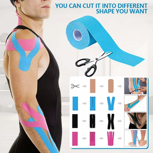 Nastro Kinesiologico in Cotone CW 2,5 cm*5m Unisex per Danzatori, Supporto Muscolare Flessibile, Resistente alle Intemperie, Elastico, Miglior Prezzo di Fabbrica - Product Image 5