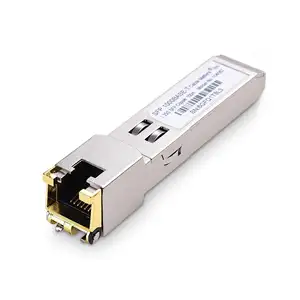 SFP โมดูลรับส่งสัญญาณอีเทอร์เน็ตกิกะบิตทองแดง RJ-45 GLC-TE