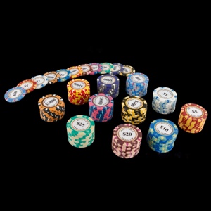 Jetons de poker en argile 14g 40mm avec logo personnalisé, vente en gros - Style Monte <span class=keywords><strong>Carlo</strong></span>, stock disponible, faible MOQ pour tournois de casino - Product Image 3