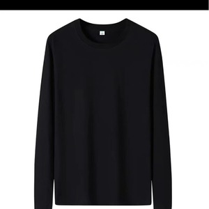 Áo thun nam dài tay chất liệu cotton màu trơn mùa thu Áo sơ mi thông thường thoáng khí bền bỉ - Product Image 4