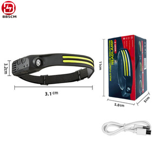 Lampe frontale LED rechargeable rapide USB Type-C avec batterie 18650 et LED XPG.3 blanche, idéale pour le travail, la course, le cyclisme et la spéléologie - Product Image 3