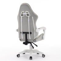 Siège haut de gamme réglable en hauteur pivotant chaise de Table d'ordinateur ergonomique inclinable chaise de jeu en tissu de velours gris