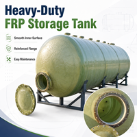 Tanque de Almacenamiento de Productos Químicos Anticorrosivo de Fibra de Vidrio FRP de 1m~100m |   Recipiente a Presión para Nitrógeno Líquido Ácido Alcalino, ISO CE PED