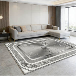 Tapis de prière musulman en polyester doux, écologique, avec support antidérapant, hauteur de poils de 6 mm, épaisseur moyenne, pour usage domestique et commercial - Product Image 1