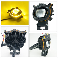 Projecteur LED super lumineux jaune/blanc pour moto, type œil de chat, pour éclairage transfrontalier Zhongshan Guangdong