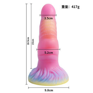Neuer Leuchtender Phallus-förmiger Dildo aus Platin-Silikon Sexspielzeug für Erwachsene Weiblicher <span class=keywords><strong>Masturbator</strong></span> - Product Image 4