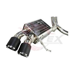 Conjunto de Tuberías de Acero Inoxidable Pulido Vortex para Porsche Macan 2.0T con Silenciadores Dobles y Salidas Cuádruples de Fibra de Carbono - Product Image 6
