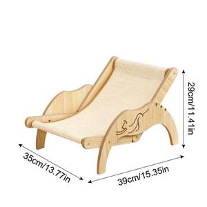 Kedi Scratcher kurulu ahşap çerçeve kedi tırmalama yatak 3 In 1 tırmalama sütunu Anti-Scratch oyuncaklar pençe kanepe kazıyıcı kediler için - Product Image 4