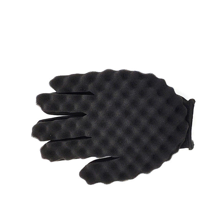 Gant éponge torsadé double face