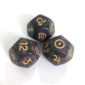 Số lượng lớn D12 xúc xắc thiết lập tùy chỉnh Rune số <span class=keywords><strong>12</strong></span> mặt Acrylic đa diện giá rẻ cho các trò chơi đầy màu sắc - Product Image 2
