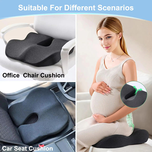 <span class=keywords><strong>Coussin</strong></span> <span class=keywords><strong>de</strong></span> siège orthopédique en mousse à mémoire <span class=keywords><strong>de</strong></span> forme pour voiture et bureau, haute densité pour soulagement du coccyx et <span class=keywords><strong>de</strong></span> la sciatique, support dorsal respirant - Product Image 5