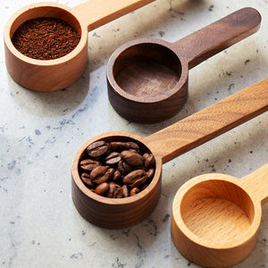 Misurino in legno Set misurini da cucina misurini da tè e caffè zucchero spezia strumenti di misurazione per cucinare a casa - Product Image 5