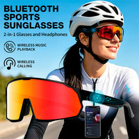 Lunettes de soleil sportives intelligentes avec fonction d'appel et musique, verres résistants aux chocs, intelligence artificielle, lunettes de cyclisme d'extérieur, personnalisation fabricant