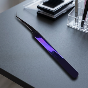 Professional Eyelash Tweezers for Salon <b>Lash</b> Extension Curved Eyelash Tweezers for Precision <b>Lash</b> Application - Product Image 2