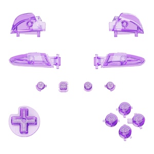 Kit de remplacement complet de boutons Premium 13 en 1 pour manette Nintendo Switch Pro - Violet clair personnalisé - Product Image 2