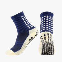 Vente en gros de chaussettes antidérapantes Chaussettes antidérapantes de football pour hommes