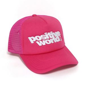 หมวกแก๊ปผ้าแคนวาสแบบ Snapback ปรับขนาดได้ หมวกเบสบอลลำลองสำหรับกิจกรรมกลางแจ้ง พิมพ์ลายพัฟฟ์  หมวก Trucker สำหรับทุกเพศ - Product Image 3