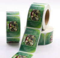 Autocollant durable en rouleau de vinyle auto-adhésif étanche à l'eau imprimé aux UV conception holographique recyclée découpée pour les graines