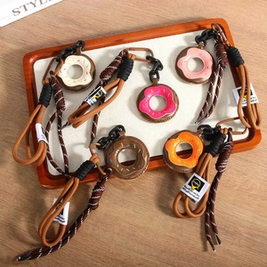Hot Selling Women Fashion Bag Decorations Girls <b>Car</b> <b>Key</b> <b>Chain</b> Dessert Lovers Soft PU Leather Donuts Charms Coin Holder Keychain - Product Image 1