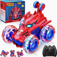 Auto Araña a Control Remoto 2.4Ghz con Cable USB, Luces Delanteras, Todoterreno, Rotación de 360°, Recargable, 4WD, Acrobacias, Venta al por Mayor en Supermercados