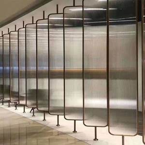 Paneles de vidrio acanalado Ultra transparente, 4-10mm, hojas de vidrio enrollado - Product Image 4