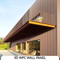 Couverture d'angle en plastique résistant aux intempéries assortie aux panneaux muraux rainurés 3D en PVC WPC pour extérieur