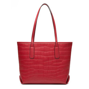 مجموعة حقائب يد نسائية أنيقة جديدة لعام 2024، حقيبة كلاتش وحقيبة يد كبيرة، تصميم حجري من الجلد الصناعي مع فيونكة، ماركة مشهورة - Product Image 5