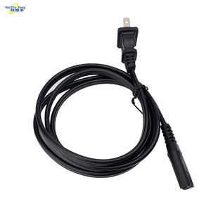 Cable de Alimentación de Dos Conectores con Certificación UL, Enchufe Estadounidense, Extremo Hembra IEC C8, Dos Núcleos de Cobre Puro, 15A, para Computadora - Product Image 5