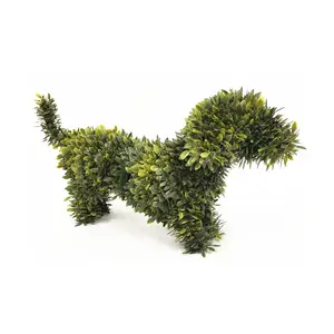 도매 가격 Topiary 식물 야외 장식 인공 개 동물 잔디 동물 회양목 Topiary
