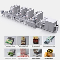 Ligne de conditionnement automatique à 4 voies pour le comptage et le recueil de sachets / emballages de bonbons