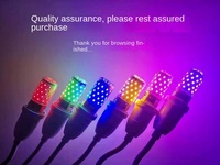 Ampoule LED en aluminium à culot à vis, éclairage coloré pour une ambiance romantique dans la chambre, certifiée CE, 1000 lumens, tendance, pour éclairage photo.