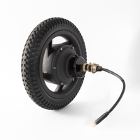 JIEANDA Motor de CC sin Escobillas de Imán Permanente de 12 Pulgadas 50W-1000W con Freno Electromagnético para Bicicleta Eléctrica 24V/48V Impermeable DCS-12