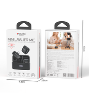 Microphone cravate double mode Yesido KR30 avec suppression du bruit, aimant puissant et étanchéité IP, avec étui de charge