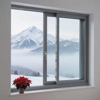 Fenêtre coulissante PRIMA ODM en alliage d'aluminium haute performance à rupture de pont thermique, avec grande vue panoramique, pour la rénovation de maisons de luxe