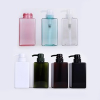 Botellas de Plástico PETG Cuadradas al por Mayor para Jabón de Manos, Champú y Loción, con Pulverizador, 250ml, 450ml, 650ml, con Muestra Gratis