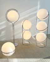 Lampe LED en métal avec abat-jour en verre Creative Corner, lumière blanc chaud, écologique, pour la maison et l'hôtellerie