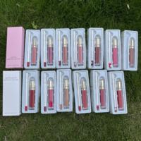 Maquillage Lèvres Femme Rouge à Lèvres Liquide 135 Couleurs avec Kit Crayon Lèvres Anti-Transfert Vegan Mat Étiquette Privée