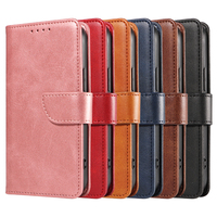 Dompet Kulit PU Flip untuk iPhone 13 Mini - Penutup Berdiri dengan 3 Slot Kartu, Penutup Magnetik & Cangkang Anti Guncangan