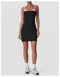 Combinaison de sport sans couture de haute qualité avec logo personnalisé, combinaison de <span class=keywords><strong>yoga</strong></span> extensible active, short <span class=keywords><strong>sexy</strong></span> dos nu, combinaison de <span class=keywords><strong>yoga</strong></span> - Product Image 5