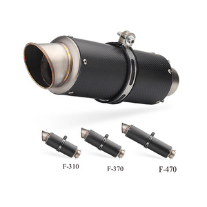 Tuyau d'échappement de moto en Fiber de <span class=keywords><strong>carbone</strong></span> silencieux échapper F800r trk502 gsxr750 msx125 cb650f <span class=keywords><strong>z750</strong></span> z900 z1000 pcx125 tmax 530 - Product Image 2