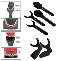 Papan Kontras Foto Gigi, Papan Latar Belakang Hitam untuk Fotografi, Papan Palatal, Papan Pipi Oral
