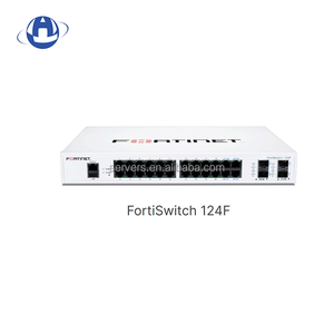ฟอร์ทิสวิชท์124F-FPOE 124F-POE 124F 24พอร์ตกิกะบิต10GbE Rj45สวิตช์ยึดแร็คเมาท์แร็ค1 Ru - Product Image 3