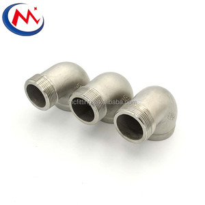 ข้อต่อท่อสแตนเลส 304 316 ขนาด <span class=keywords><strong>1</strong></span>/4" 3/8" <span class=keywords><strong>1</strong></span>/2" 3/4" <span class=keywords><strong>1</strong></span>" 2" 3" 4 นิ้ว เกลียวใน เกลียวนอก ข้อต่อข้อศอก 90 องศา - Product Image 6