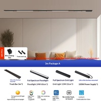 Rail lumineux magnétique ultra-mince à montage en surface de 55 pouces, sans plafond, pour salon, chambre, couloir, design intelligent sans fixation