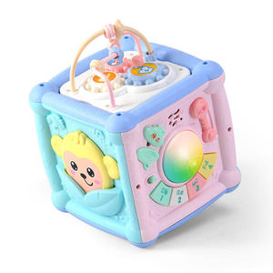 Musical Box Toddler Funny Hand Drum Toy Baby Activity Infant Sorting Music Plaything Box Baby Geometric Blocks Toys