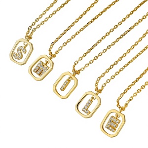 <span class=keywords><strong>Prix</strong></span> promotionnel : Collier pendentif lettre en argent S925 et diamant pour couple, style européen et américain, best-seller transfrontalier, avec chaîne croisée - Product Image 1