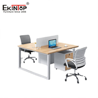 Bureau Modulaire Ouvert Moderne, Poste de Travail, Mobilier de Bureau avec Cloisons, Bureau de Direction, Table de Travail en Open Space